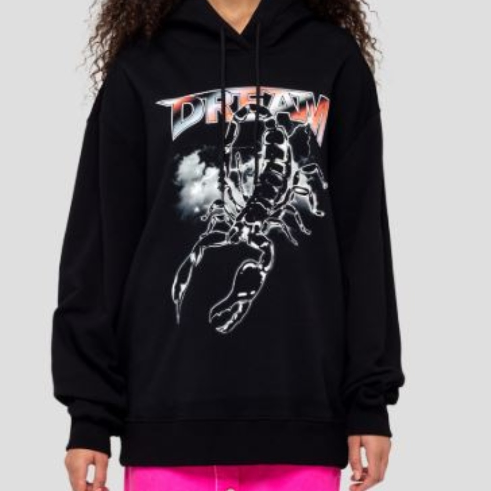 SCORPION PRINT HOODED SWEATSHIRT